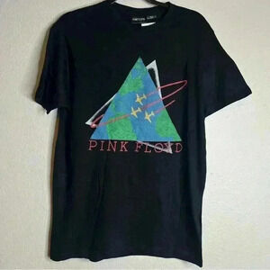 Pink Floyd Music Tshirt World Tour T Shirt Medium M Black Tbar Collab